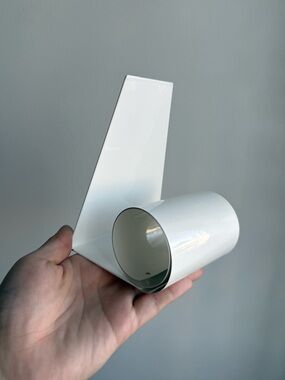 Teleflora Vintage White Metal Coil Bookend Made in England 3.5x4.5x5.5"